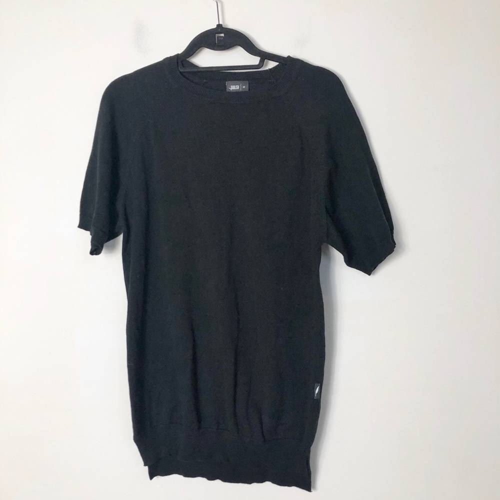 Publish mens 100% cotton knit short sleeve sweater